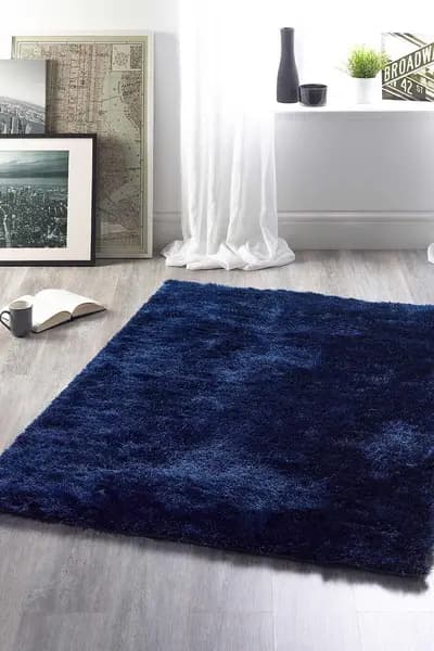Very Home Glamour Shaggy Rug Indigo LK537 Unisex 120x170cm,160x230cm,80x150cm