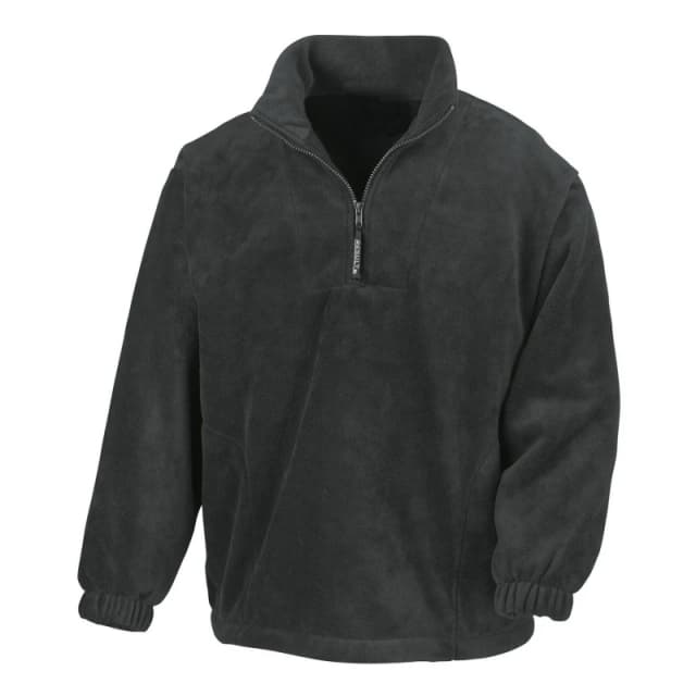 Result Mens Polartherm Fleece Top in Black Size: Small Black Male S