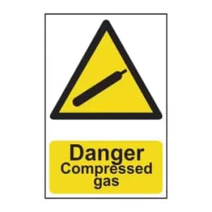 Danger Compressed Gas - PVC (200 x 300mm)