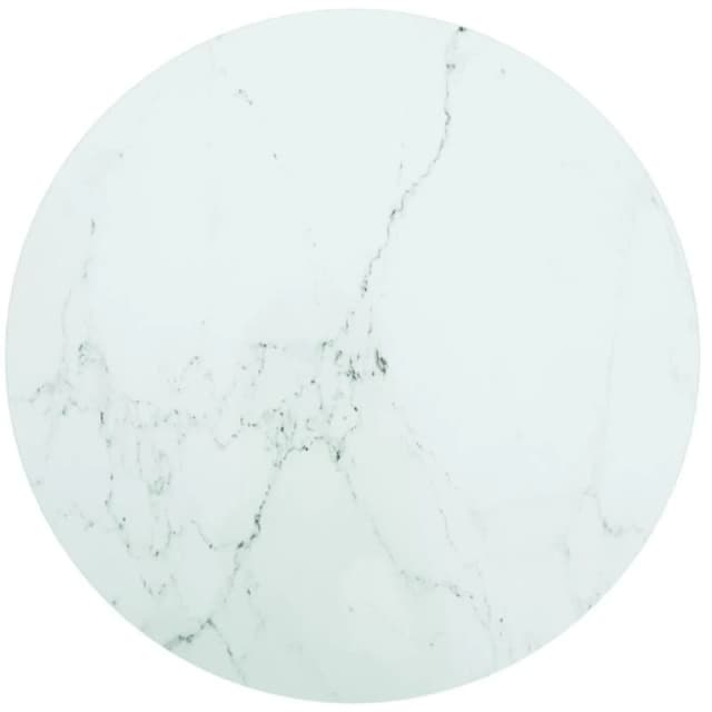VIDAXL Table Top White 60x0.8cm Tempered Glass with Marble Design vidaXL 8720286055809