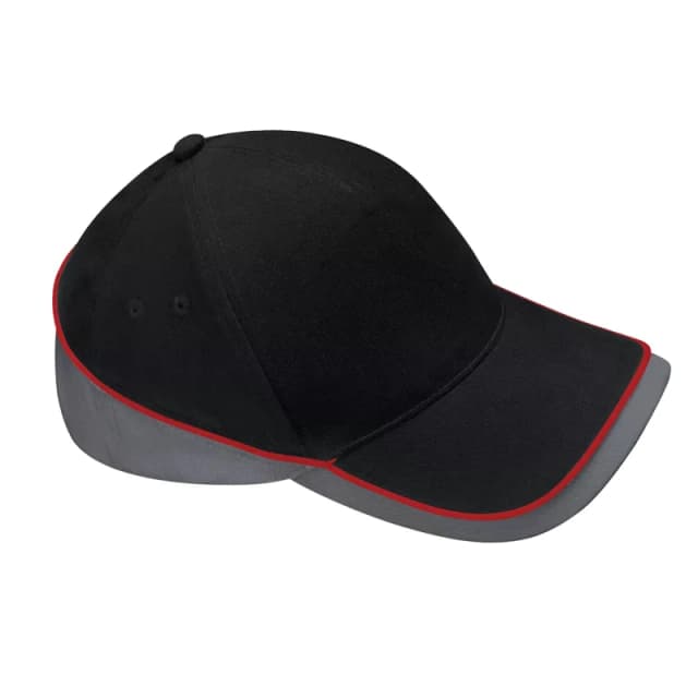 Beechfield Beechfield Men Teamwear Competition Cap in Black One Size Male 5063425297658