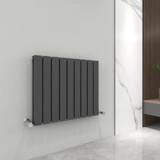 MCC Direct Designer Flat Panel Double Radiator 600x612mm Anthracite Grey