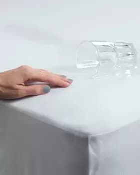 Cotton Traders Soft Waterproof Mattress Protector in White