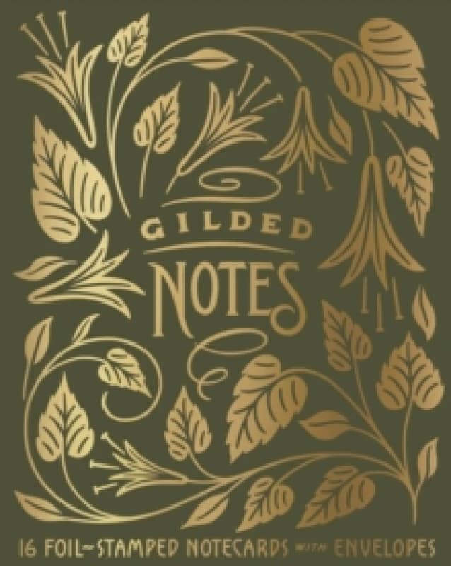 Gilded Notes : 16 Foil-Stamped Notecards with Envelopes Postcard book or pack