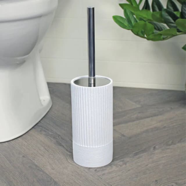 Showerdrape Tranquil Pale Blue Sparkle Collection Toilet Brush & Holder Light Blue