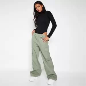 I Saw It First Multi Functional Cuff Elastciated Waist Cargo Jogger - Green
