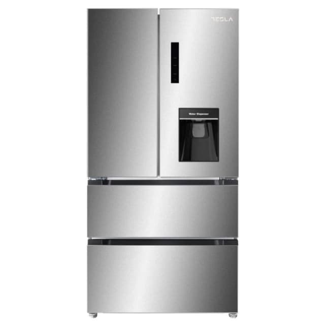 Tesla T571FRDX French Style Fridge Freezer With Water Dispenser Non Plumbed - STAINLESS STEEL T571FRDX