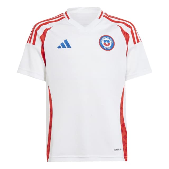 adidas Chile Away Shirt 2024 Junior - White White 13 - 14 Years