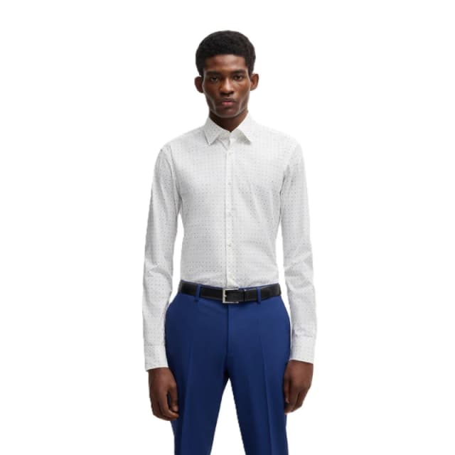 Boss Mens Joe Kent Long Sleeve Oxford Shirt Light/Pstl Blue male 15 inch