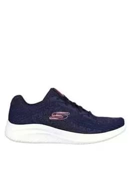 Skechers Ultra Flex 3.0 Best Time Trainers, Navy, Size 8, Women