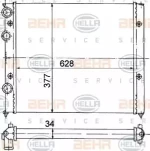 x1 Behr Heat Exchanger 8MK376714-741 Genuine replacement part for Car Made in CN