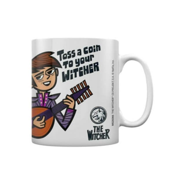 The Witcher The Witcher Toss A Coin Mug in White White One Size Unisex 5059958393530