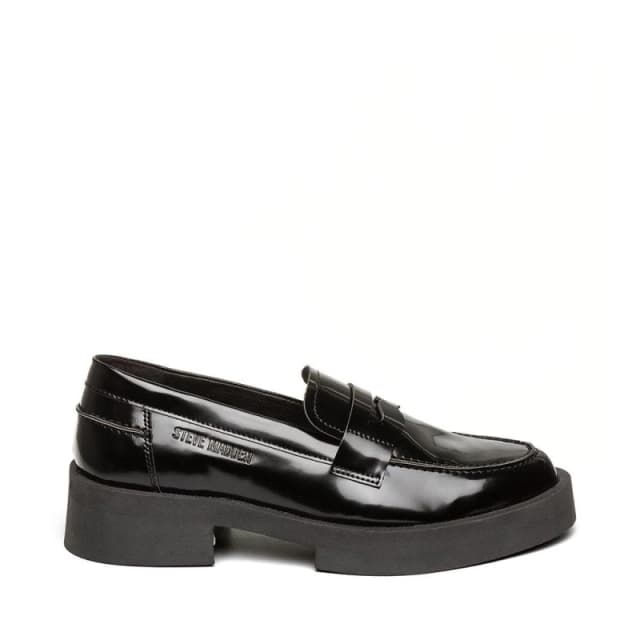 Steve Madden Womens Marina Loafers Black Box female 3 (36)