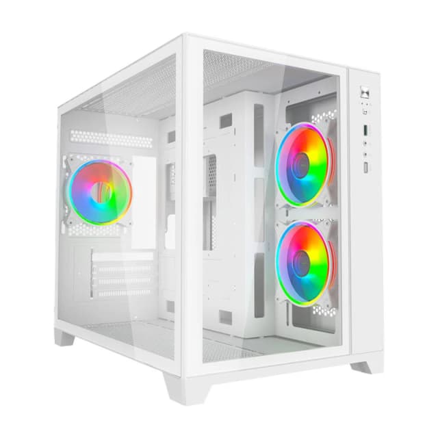 Vida Akira V2 Mid Tower Gaming Case - White