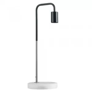 Talisman Satin Nickel and Black Table Lamp