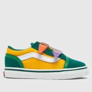 Vans Green Old Skool V Crayola Tdlr Boys Toddler Trainers