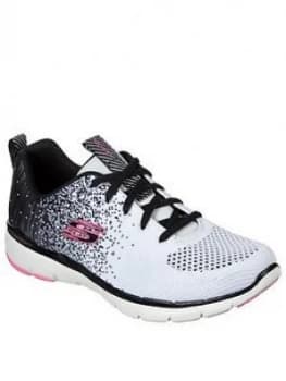 Skechers Flex Appeal 3.0 Trainers - White/Black