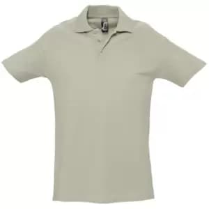 SOLS Mens Spring II Short Sleeve Heavyweight Polo Shirt (XL) (Khaki)