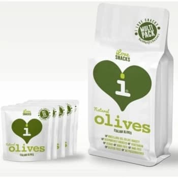 Natural Italian Olives Multipack - (25gx5) - 704010 - I Love Snacks