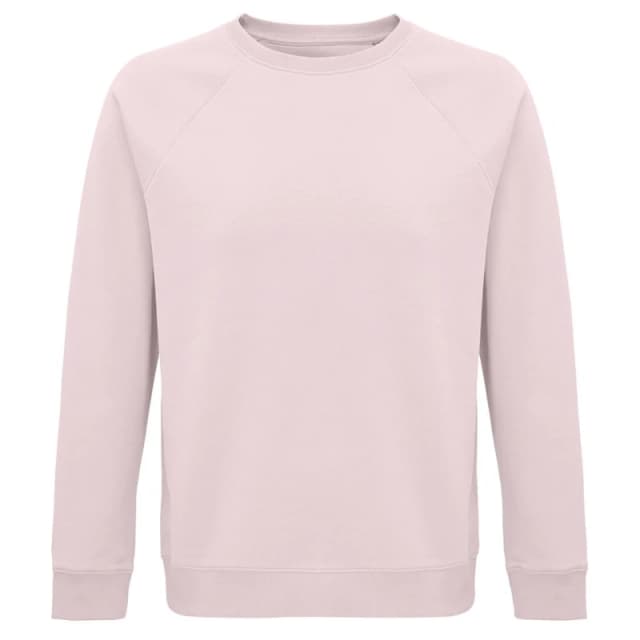 SOL'S Mens Space Raglan Sweatshirt in Pale Pink Size: XS Pale Pink Male XS