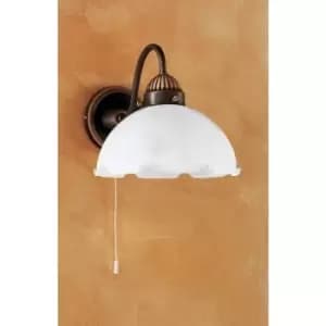 Vintage wall light NONNA antique brass 1 bulb
