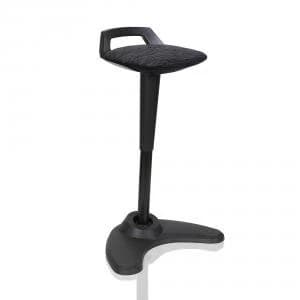 Trexus Spry Stool Black Frame Fabric Black Ref OP000220