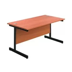 Jemini Rectangular Single Upright Cantilever Desk 1800x800x730mm
