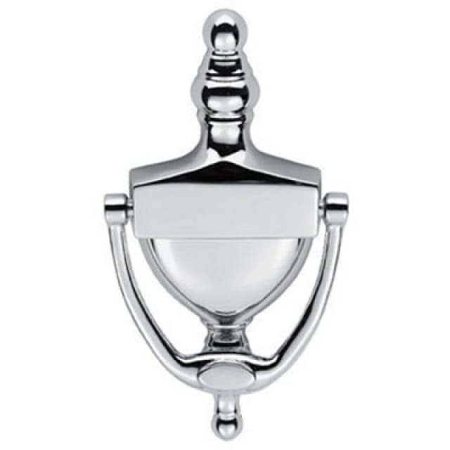 Loops Large Urn Shaped Front Door Knocker 97mm Fixing Centres Polished Chrome Multi