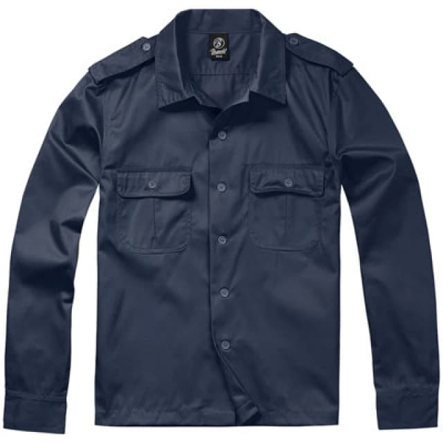 Brandit Us Shirt Long Sleeve Navy Size Medium