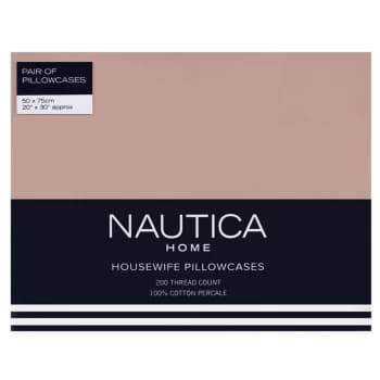 Nautica Housewife Pillowcases - Mocha