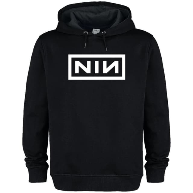 Amplified Amplified Men NIN Logo Hoodie in Black Size: X-Small Black XS Male 5063703843218