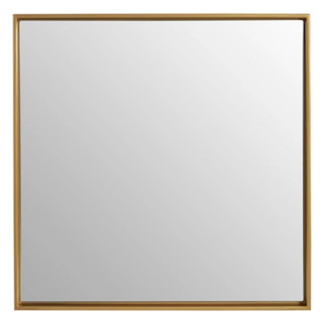 Premier Housewares Ando Medium Square Gold Finish Wall Mirror Gold