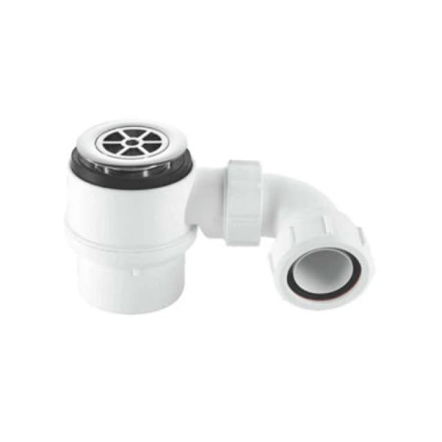 McAlpine STW4B-95 50mm Water Seal Shower Trap with Universal Outlet White