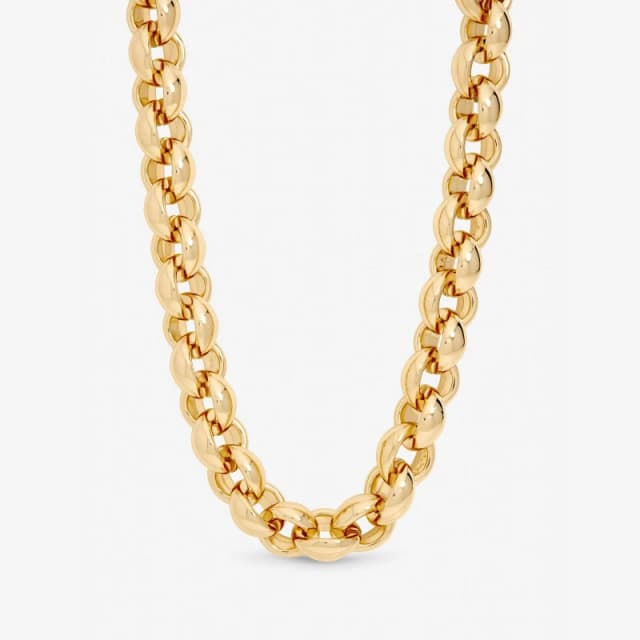 Mood Gold Plated Statement Chain Necklace Gold female One Size