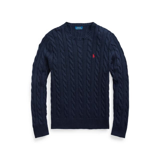 Polo Ralph Lauren Cable Knit Jumper Hunter Navy male L