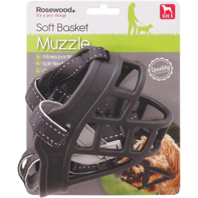 Rosewood Soft Basket Dog Muzzle - Size 5