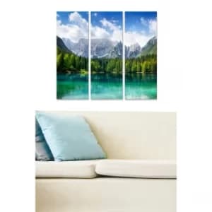 MDF20087 Multicolor Decorative MDF Painting (3 Pieces)