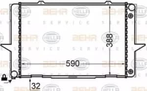 x1 Behr Heat Exchanger 8MK376726-711 Genuine replacement part for Car Made in TW