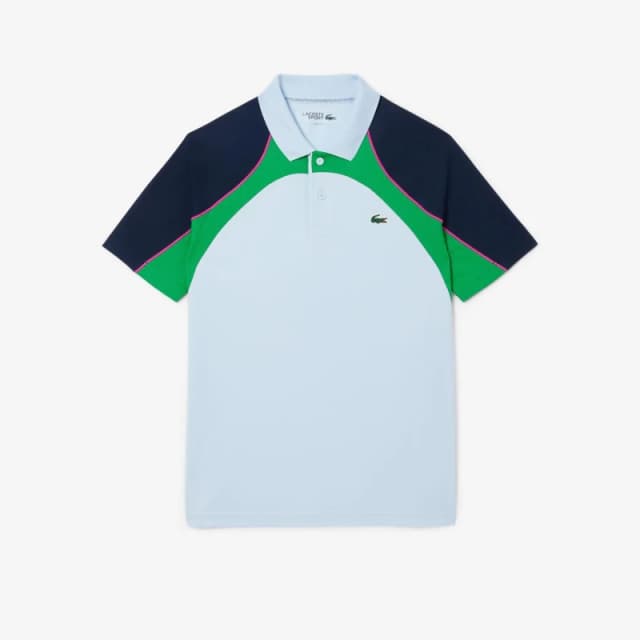 Lacoste Ultra Dry Colour Block Tennis Polo Shirt Blue male XS