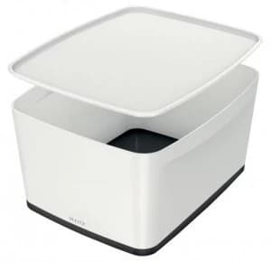 Leitz MyBox Large with Lid WOW White Black