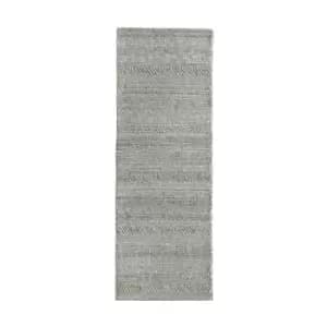 Chunky Knit Runner Rug in Natural Grey - 67x200cm - Ripley