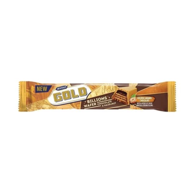 McVities Gold Billion Chocolate and Hazelnut Bar 39g (24 Pack) 45750