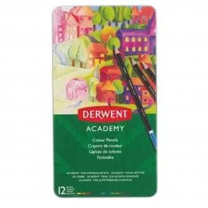 DERWENT ACADEMY COLOUR 12 TIN