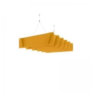 Piano Scales acoustic suspended ceiling raft in yellow 1200 x 800mm -