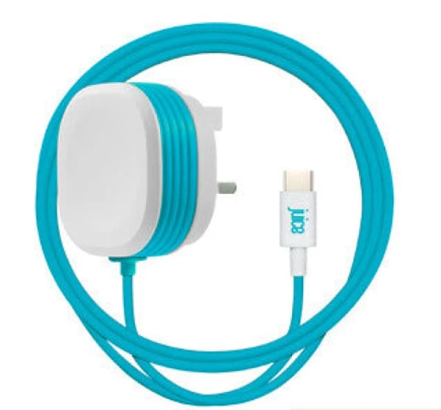 Juice Juice 25W Type C Mains Wall Charger And Cable - Blue & White