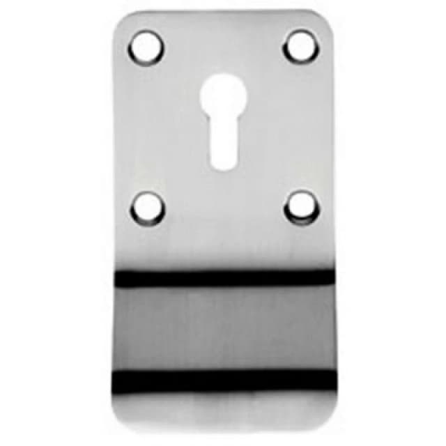 Loops Lock Profile Cylinder Latch Pull External Door Handle Satin Stainless Steel Metallics unisex