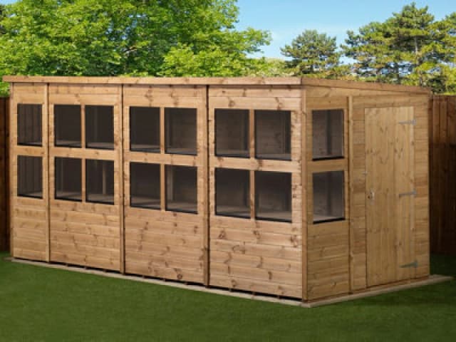 Empire Sheds Empire Pent Potting Shed 14X6 Single Door