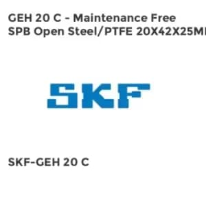 GEH 20 C - Maintenance Free SPB Open Steel/PTFE 20X42X25MM