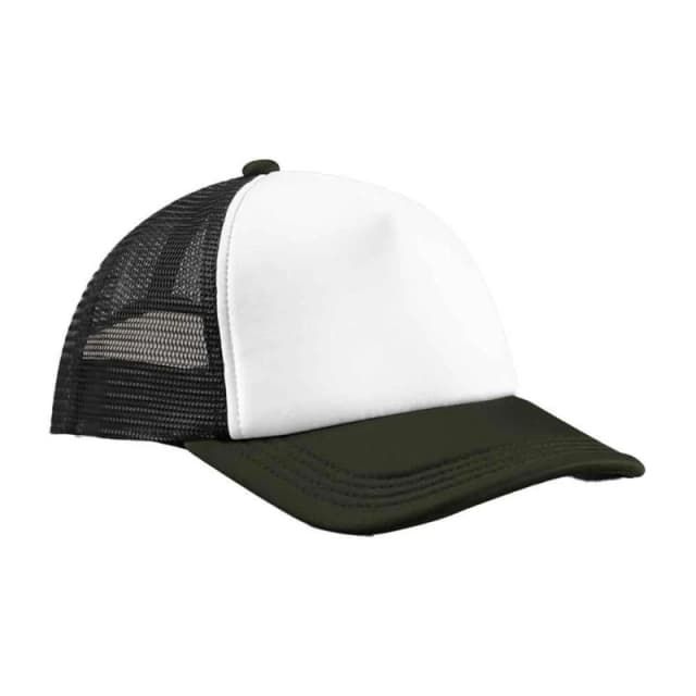 Beechfield Beechfield Men Retro 5 Panel Trucker Cap in Black One Size Male 5063703386609