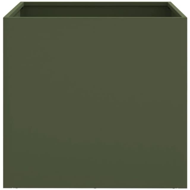 VIDAXL Planters 2 pcs Olive Green 49x47x46cm Steel Vidaxl 8721012364240